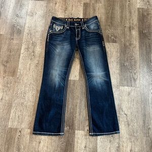 Rock Revival Jeans Mens 34 Slim Boot